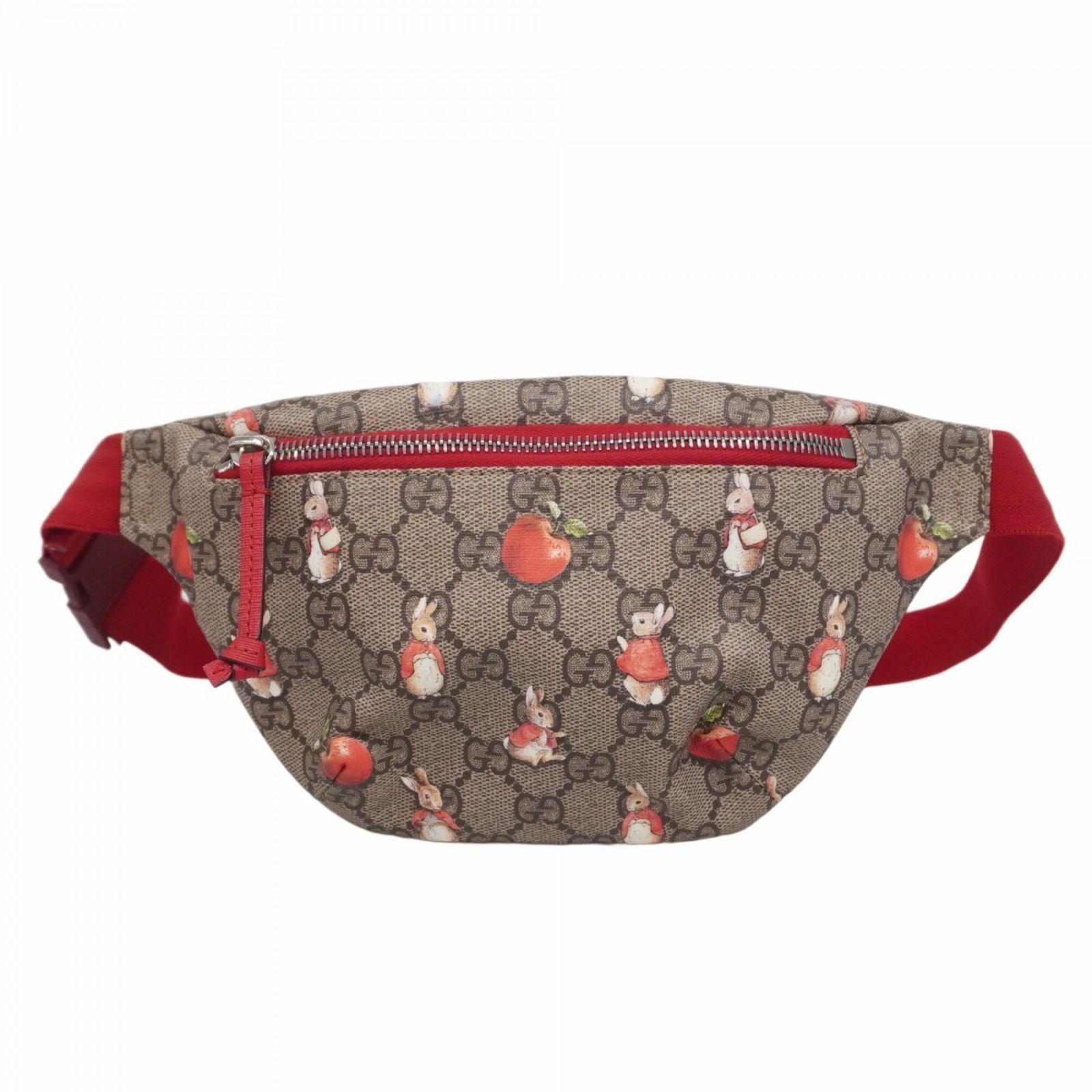 グッチ Gucci グッチ ウエストバッグ GGスプリーム ピーターラビット 502095 ブラウン レッド レディース