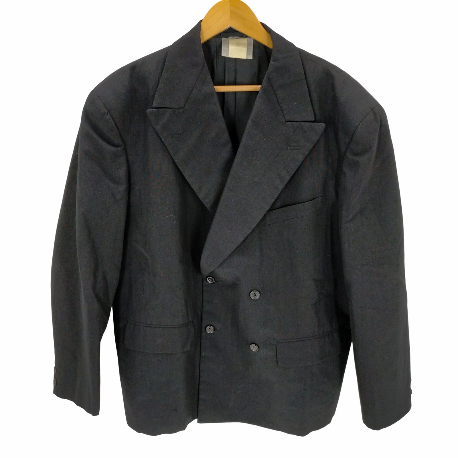 【コムデギャルソン　オム　プリュス】　ブラック・ダブルブレストジャケット COMME des GARCONS HOMME PLUS - コムデギャルソンオムプリュス