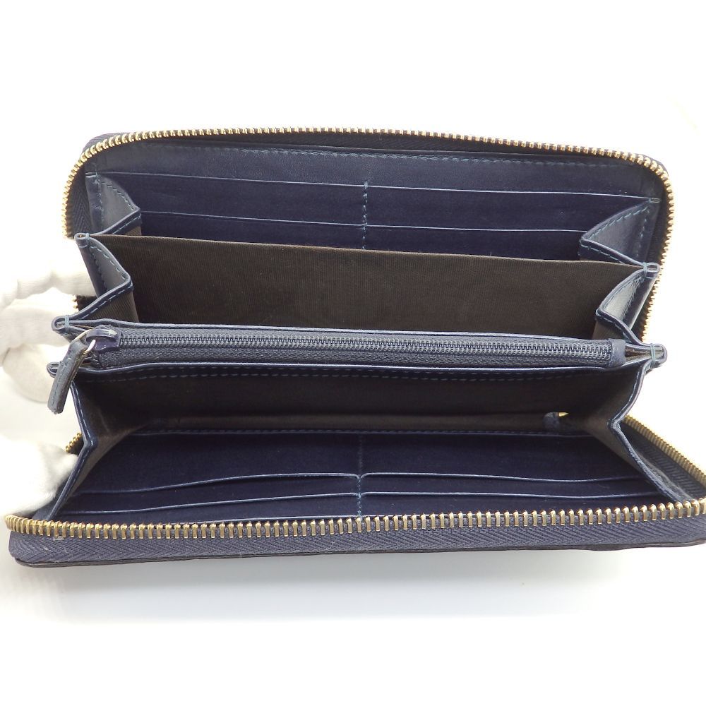 ☆美品☆ GUCCI【シマ/シャイニーマイクログッチ】長財布