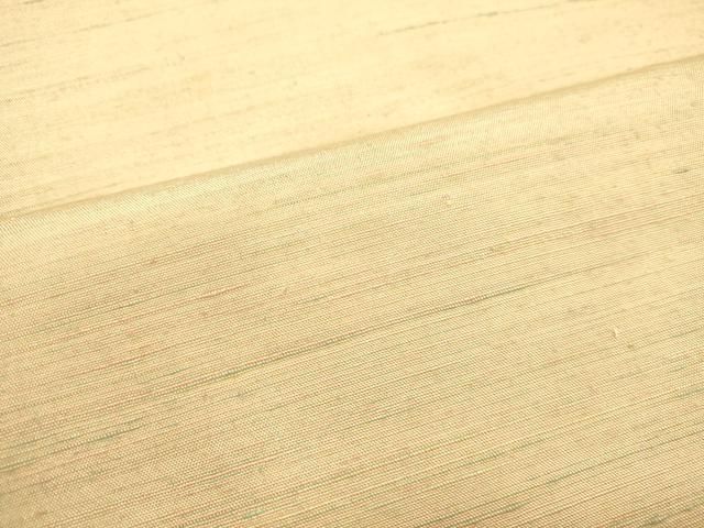 平和屋着物○紅花紬 米沢 薄香色 正絹 逸品 DAAT1434tw