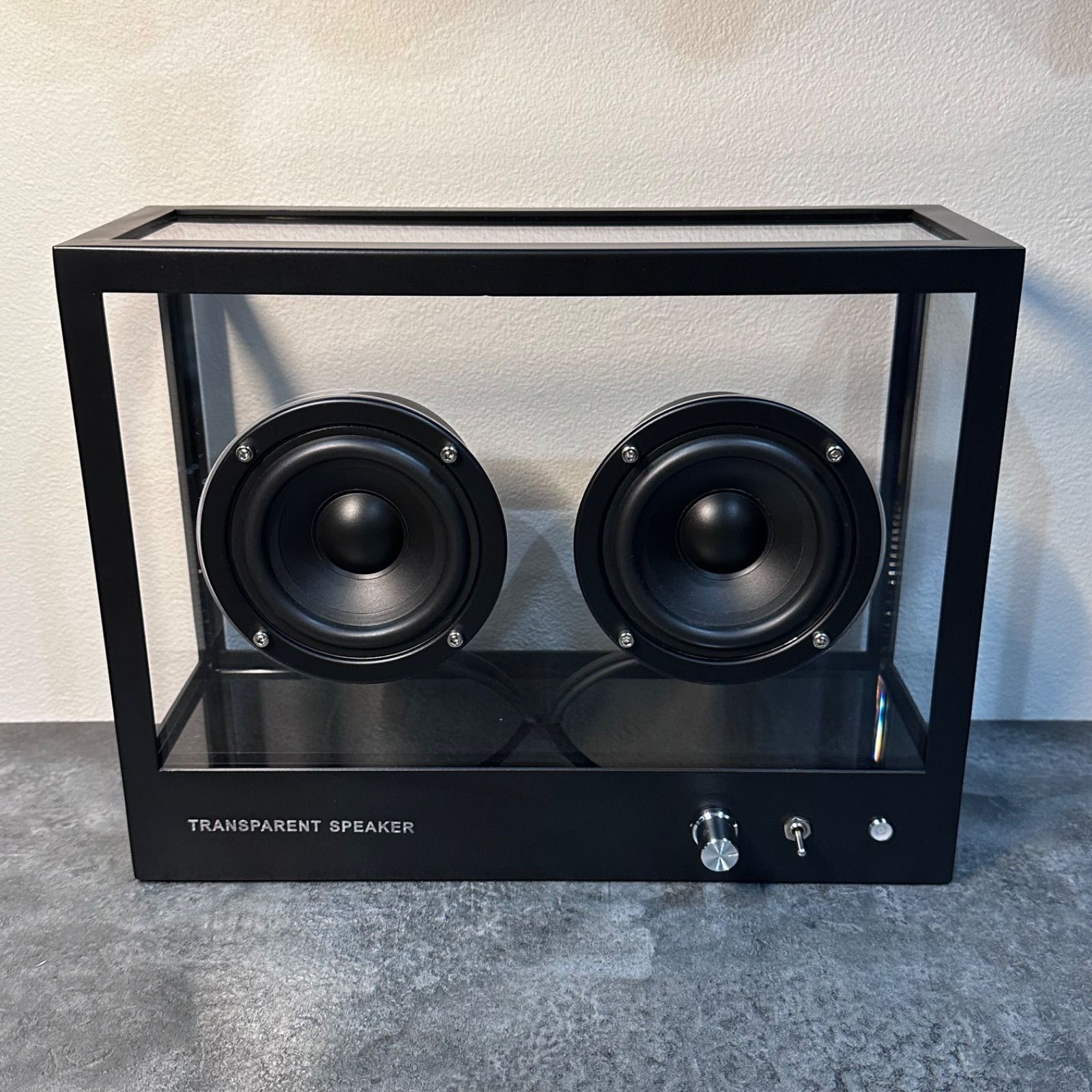 新品未使用】透明スピーカー (小サイズ / 黒) - メルカリ