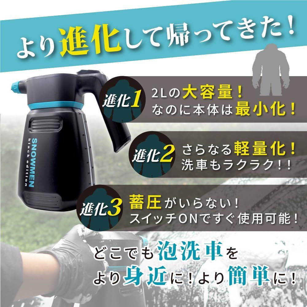 ながら洗車 スノーメンブラック