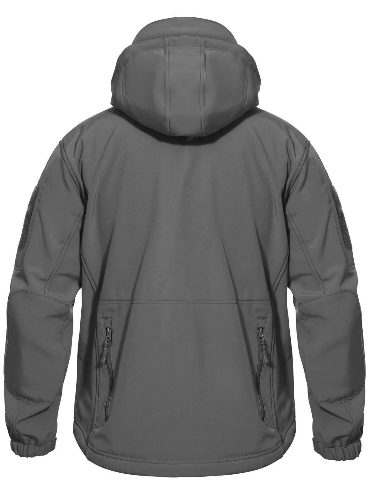 TACVASEN アウトドア タクティカル フリースジャケット 多機能 コート フード 付 保温 防風 スキー 登山 ブラック 2XL TACVASEN アウトドア タクティカル ジャケット フリース ブルゾン 裏起