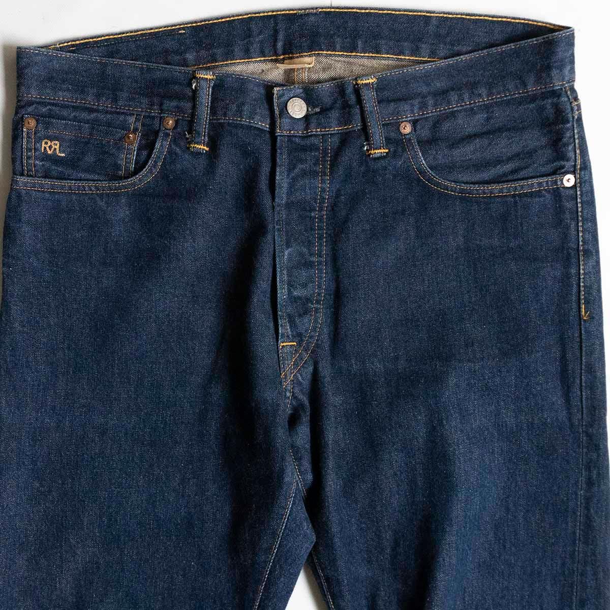 美品】RRL【ONECE WASH SLIM NARROW JEANS】34×32 スリムナロー 