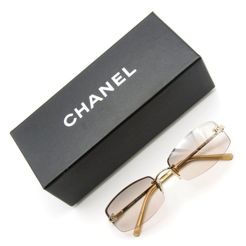 CHANEL シャンネル サングラス CH4093-B イタリア製 スクエア ばね丁番 ココマーク 125|8Z ゴールド 61003812
