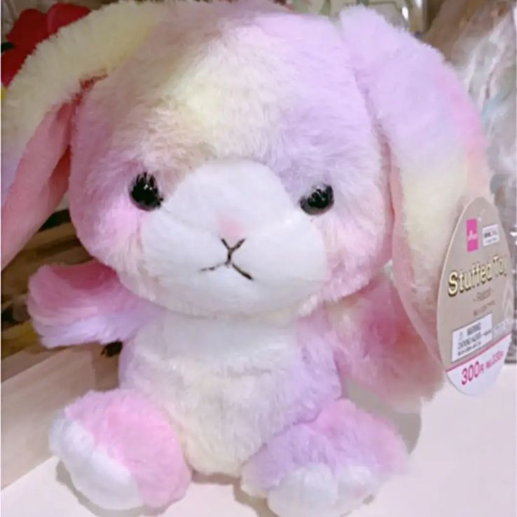 レインボーうさぎちゃんのぬいぐるみ ダイソー - メルカリ
