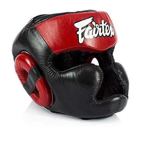 M_HG13 ブラック/レッド レースアップ Fairtex ヘッドギア ヘッドガード スーパースパーリング 対角ビジョン ムエタイ ボクシング キック ボクシング (HG13 ブラック/レッド レースアップ M) - メルカリ