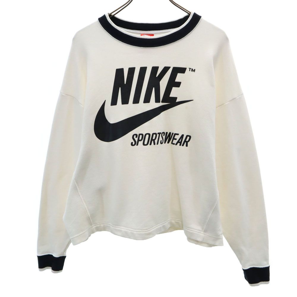 ナイキ 長袖 スウェット L ホワイト NIKE メンズ