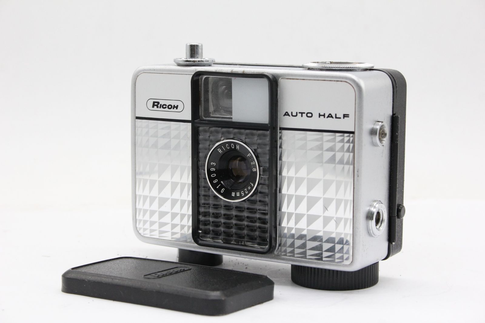 【返品保証】 リコー Ricoh Auto Half E シルバー 25mm F2.8 コンパクトカメラ v2045
