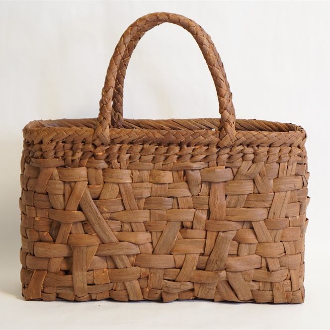 【TANABANA】 未使用 かごバッグ ナチュラルブラウン アタ ラタン TANABANA】 未使用 かごバッグ ナチュラルブラウン アタ ラタン かご