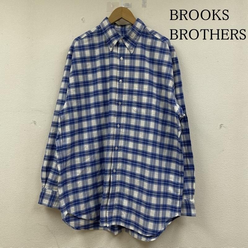 BROOKS BROTHERS ブルックス ブラザーズ シャツ ブラウス 長袖 長袖 ボタンダウン オックスフォード シャツ 胸ポケット ボタン チェック