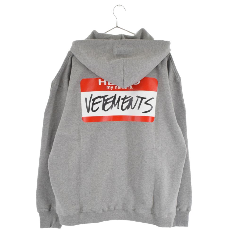 安い購入 VETEMENTS メーカー正規品 VETEMENTS ロゴプリントジップ ...