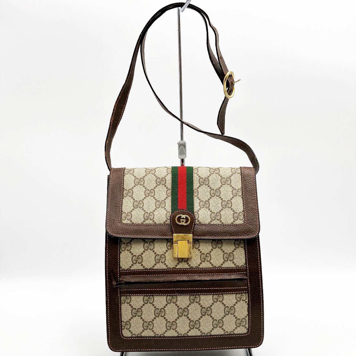 GUCCI グッチ GG柄 オールドグッチ ショルダーバッグ 斜め掛け バッグ 