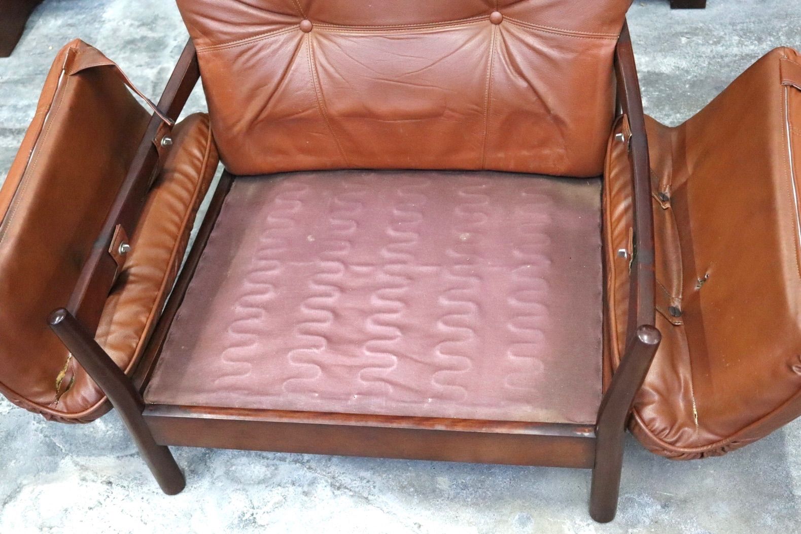 GMIH223G maruni マルニ Madison 1人掛けソファ シングルソファ 本革 ブラウン 北欧スタイル ヴィンテージ マルニ NEXPOTALLINN_EU