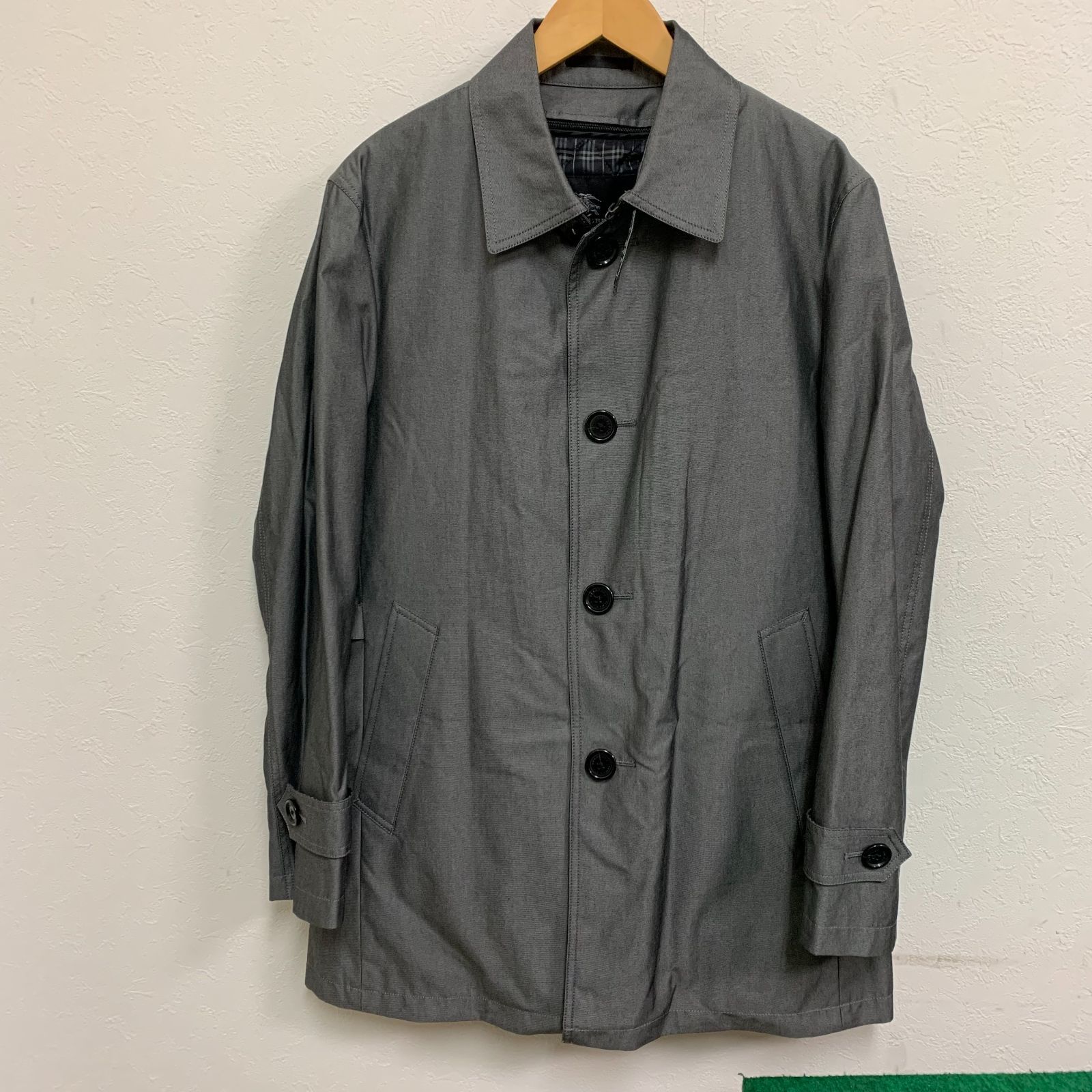〇【美品】BURBERRY BLACK LABEL バーバリー ステンカラーコート
