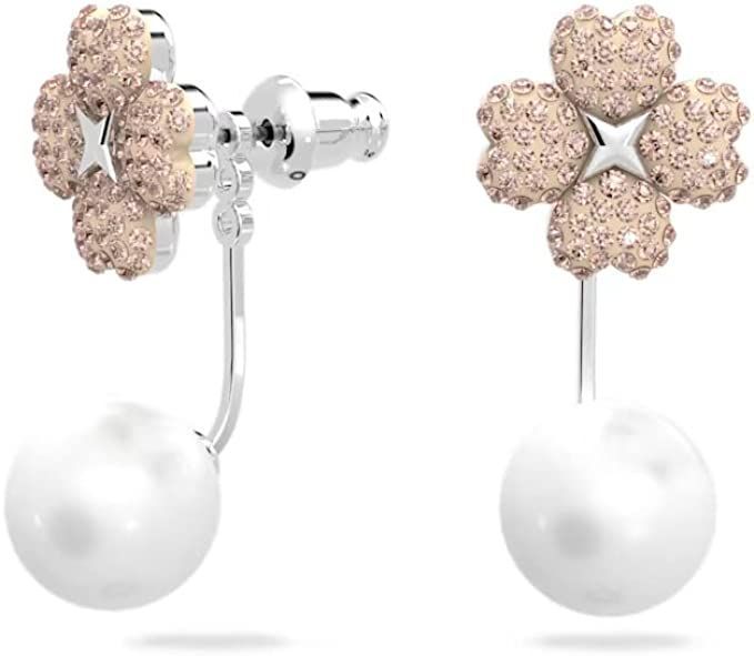 SWAROVSKI 5636486 ピアス レディース ピンククリスタル パール