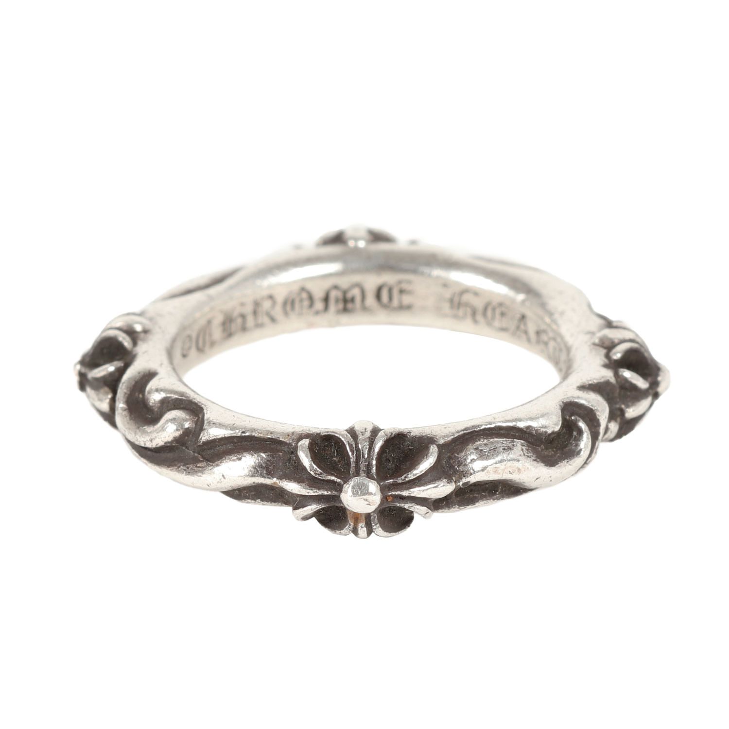 CHROME HEARTS スターバンドリング 21号 CHROME HEARTS Star band Ring Silver925 Used mens US size