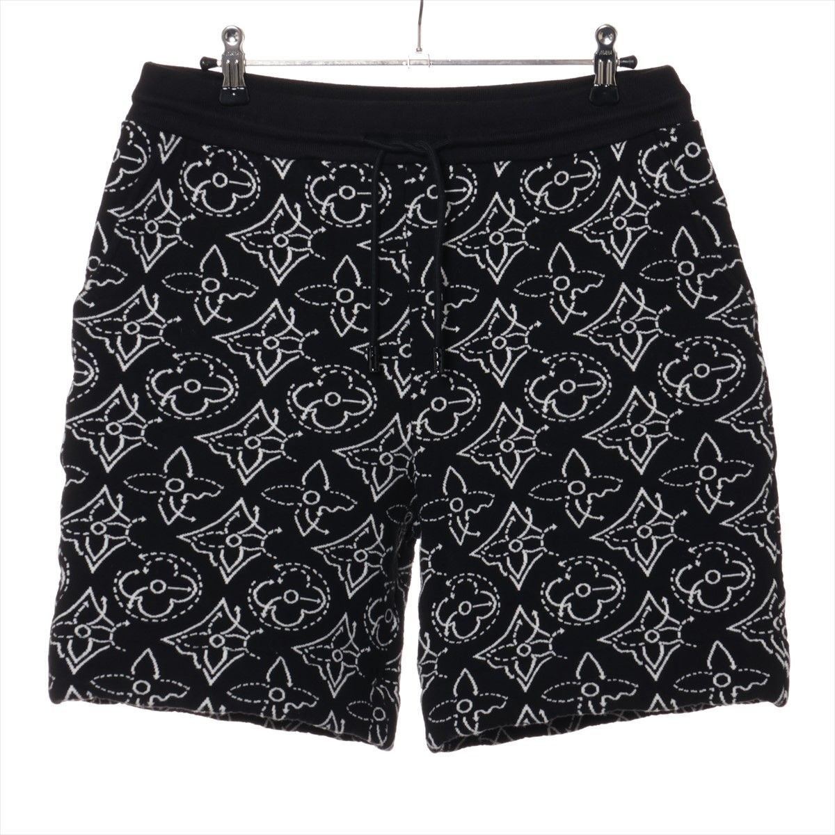 極美品 ルイヴィトン × NBA コラボ 21AW モノグラム キルティング ショートパンツ M ハーフパンツ 服 RM212M メンズ MMM BE19-9【中古】