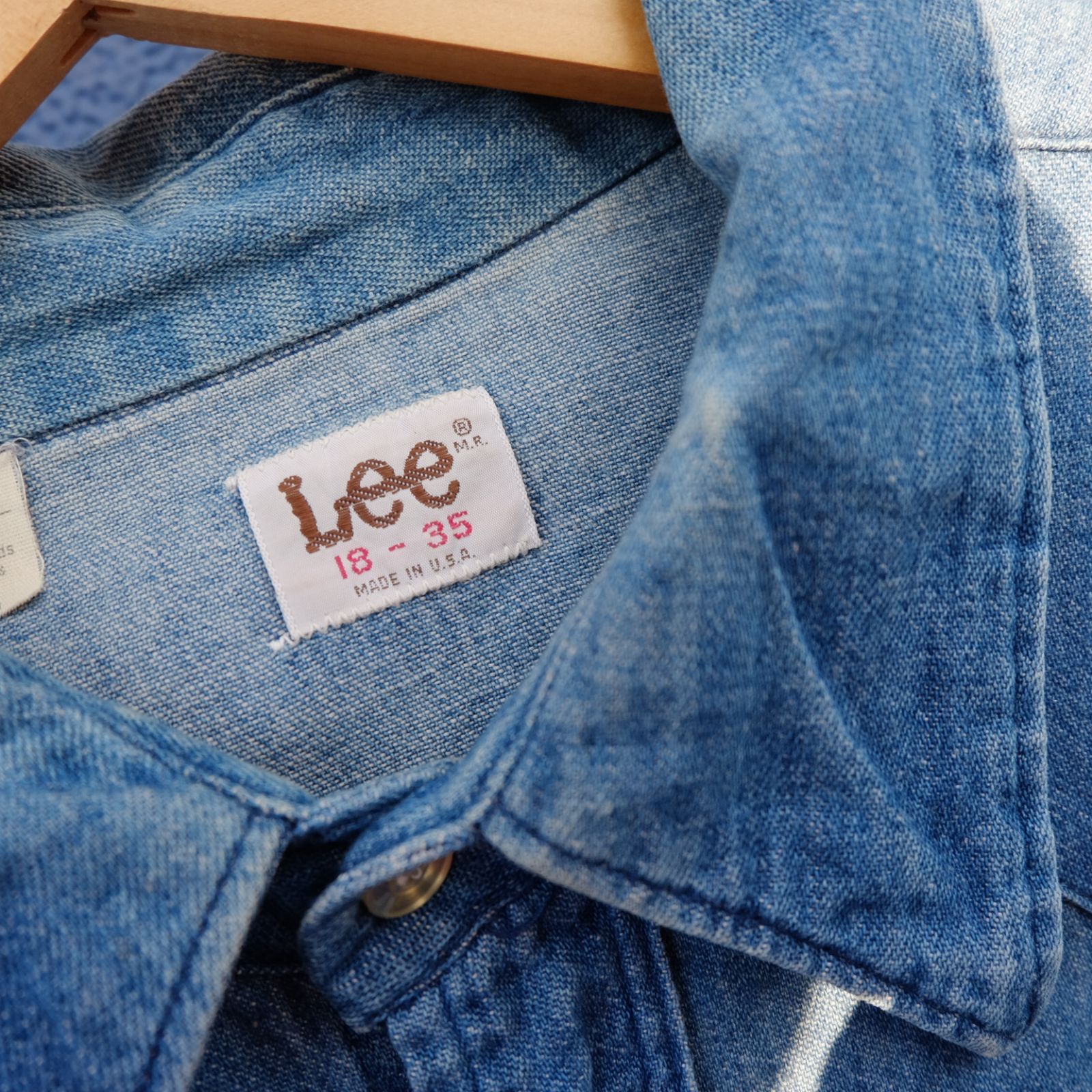 70s80s　Lee denim　western shirt USA