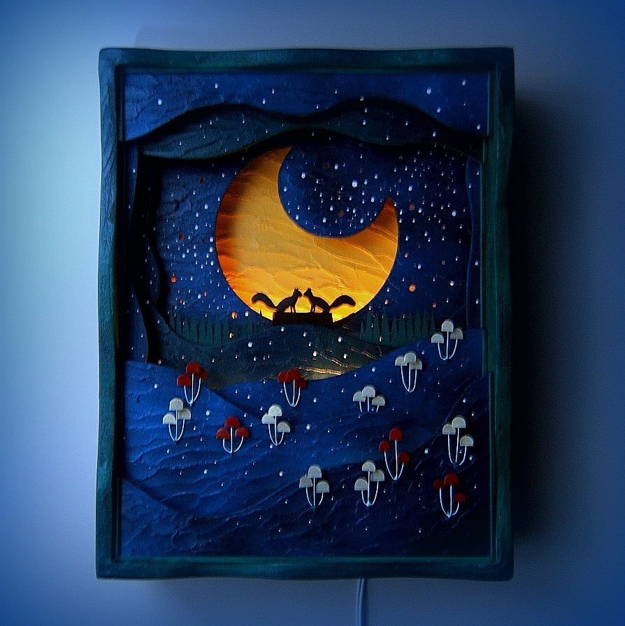 立体掛け物 LED壁掛け