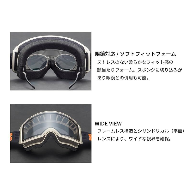 スワンズ] 日本製 スノーゴーグル RACAN ラカン 眼鏡対応 調光 ULTRA