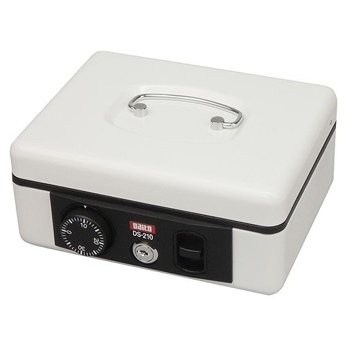 ダイト 手提金庫 ホワイト DS-210W(38685)