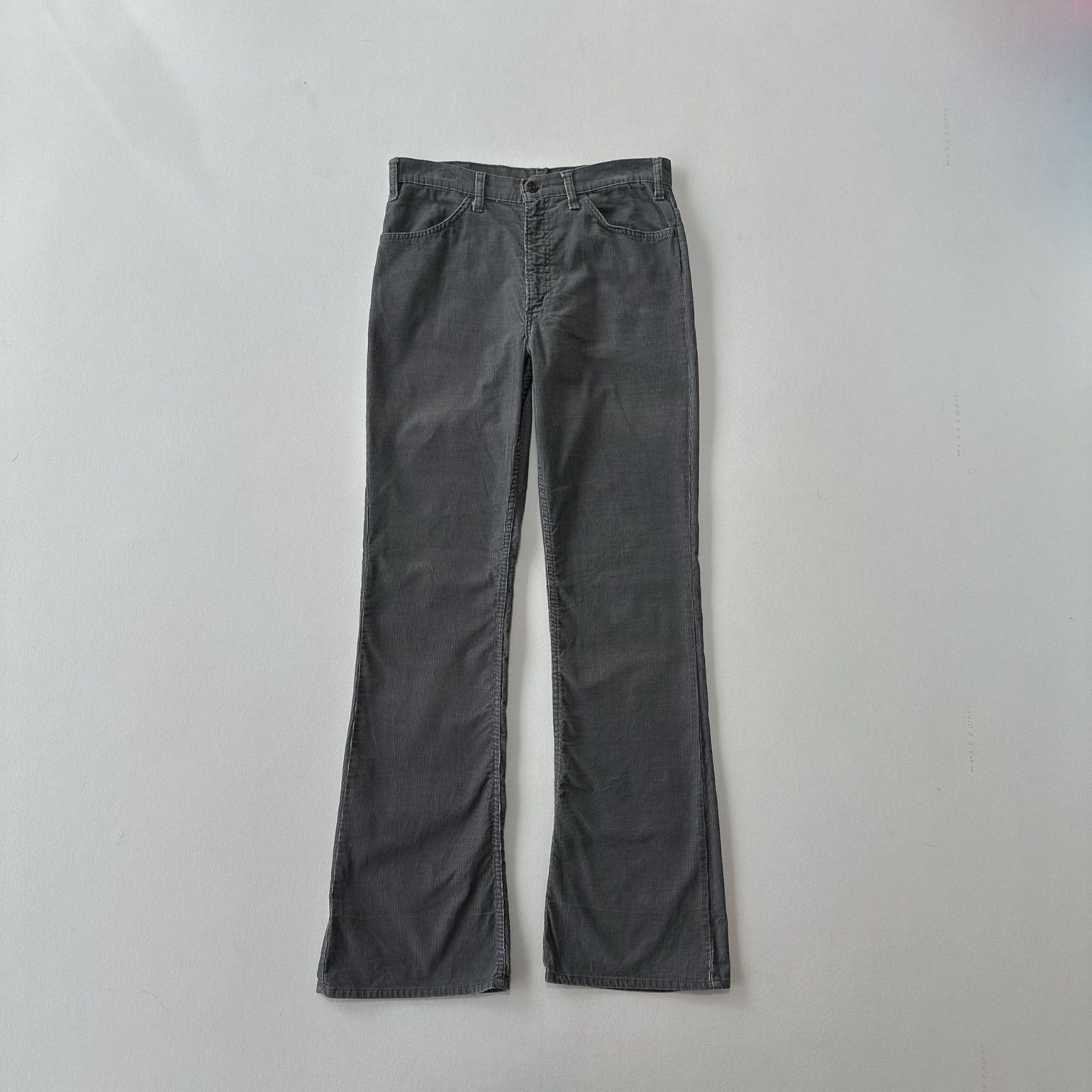 70s USA製 リーバイス646 コーデュロイ フレアパンツ タロンジップ 