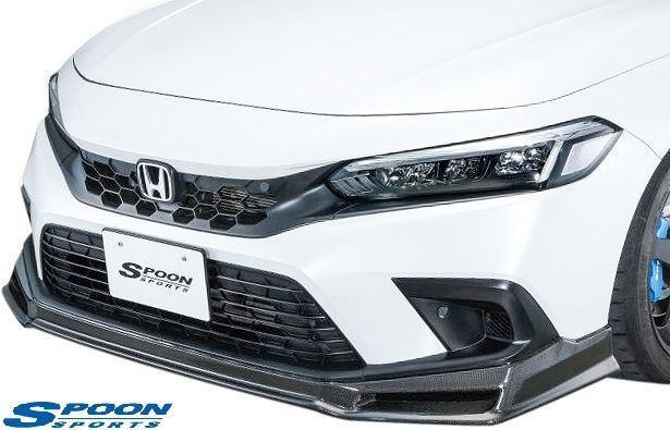 M s FL1 シビック 前期 2021.6-2025.9 SPOON SPORTS カーボンリップスポイラー CARBON スプーン スポーツ パーツ 部品 外装 現行 カスタム フロントスポイラー フロントリップ 要在庫