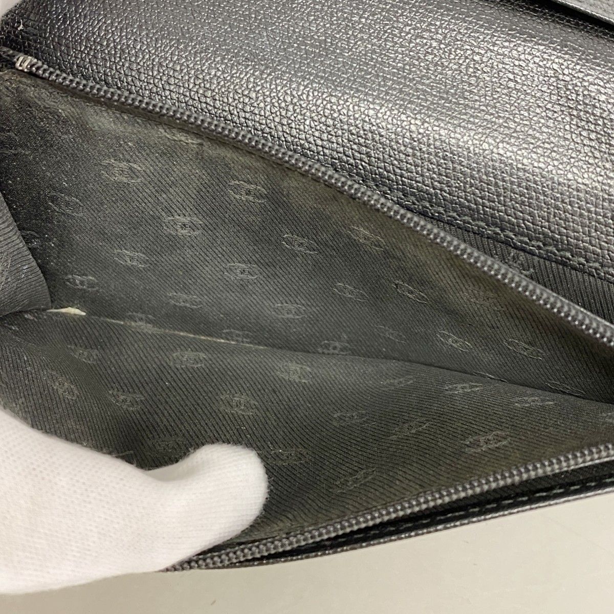 5ha0238-h】シャネル 長財布 ココボタン レザー ブラック ゴールド金具  