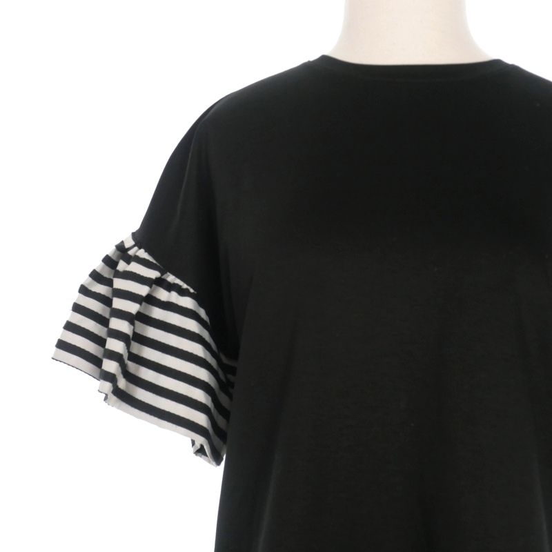ボーダーズアットバルコニー BORDERS at BALCONY RUFFLED TEE 袖
