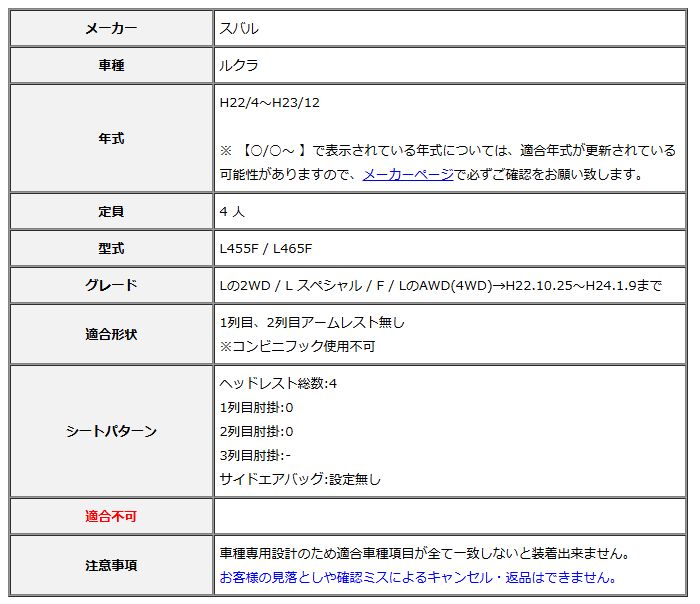 Clazzio クラッツィオ シートカバー L ライン ルクラ L455F L465F H22 4~H23 12 ED-0679