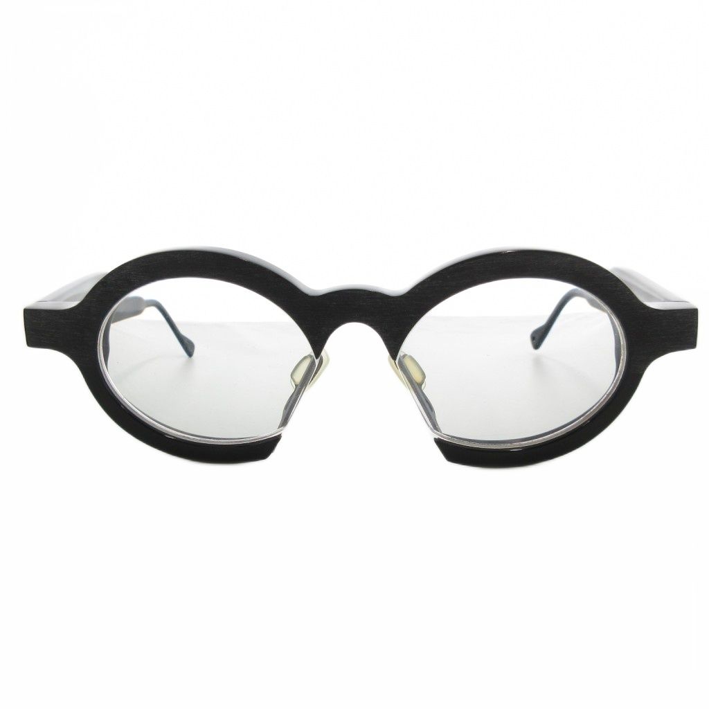 テオ theo James 16 めがね メガネ 眼鏡 ラウンド セルフレーム 度入り 黒 ブラック |UO
