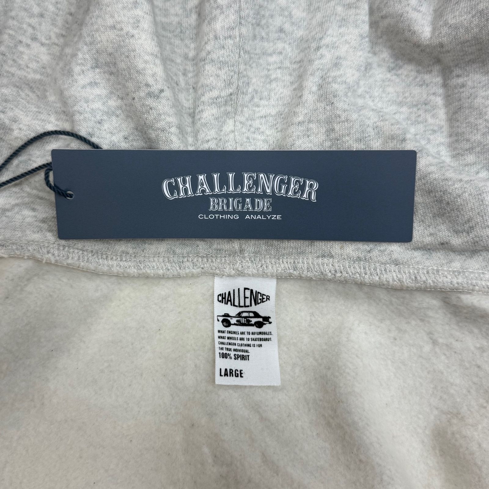 参考上代18700円 未使用品 CHALLENGER 24AW BAR LOGO ZIP HOODIE バー 