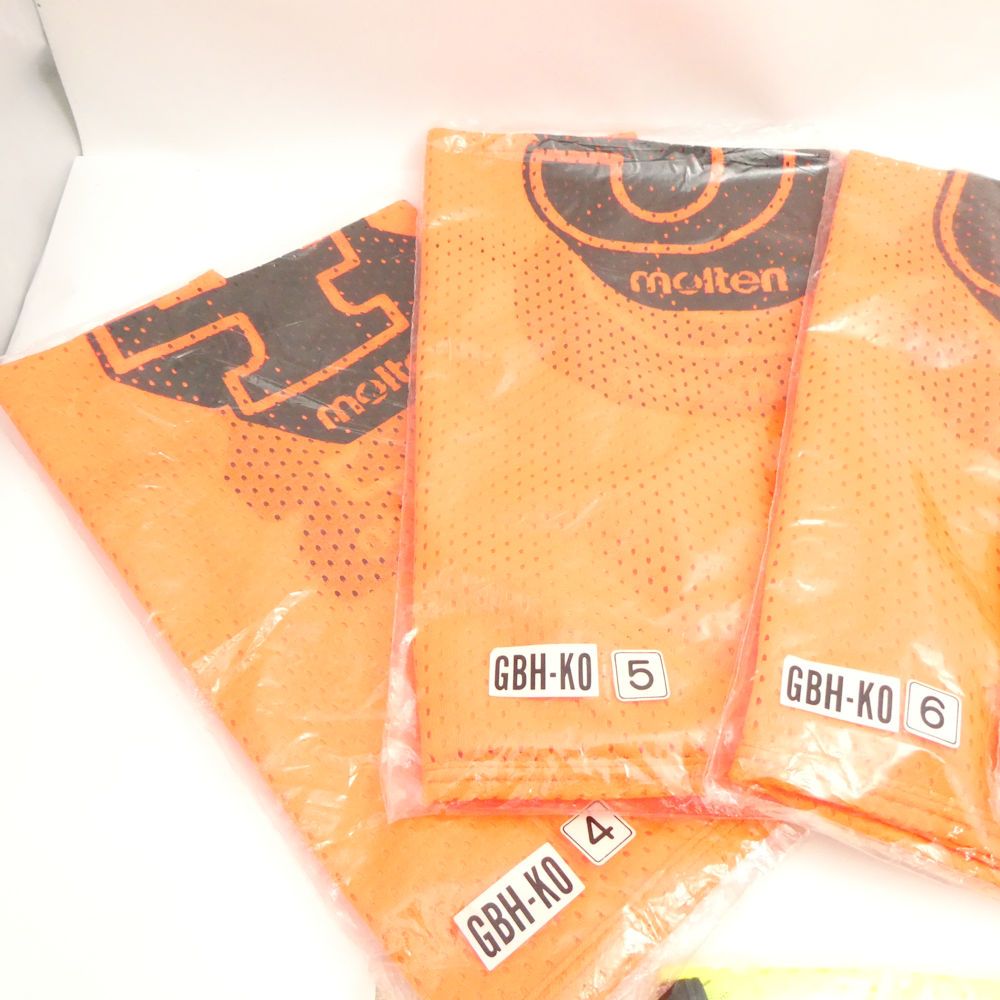 Molten モルテン ゲームベスト 表記無し ポリエステル100％ セット 4～8番 ビブス キッズ 子供