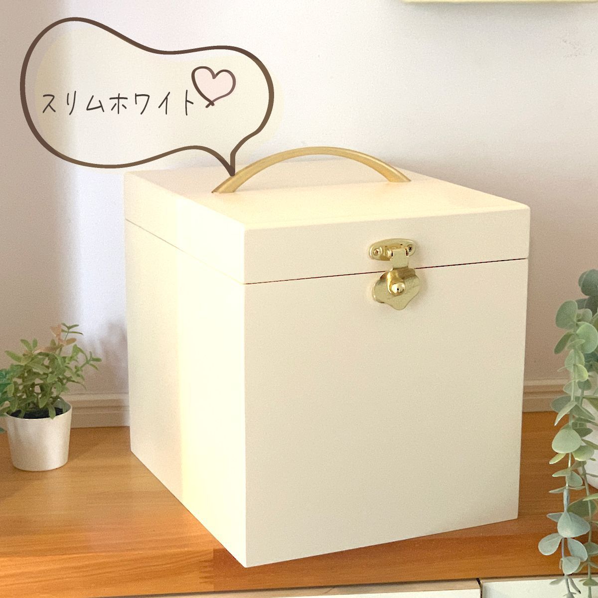 メイクボックス　木製　ホワイト　姫系　北欧 アンティーク ウッドギャラリー樹 3面鏡メイクボックス 三面鏡付 メイクボックス