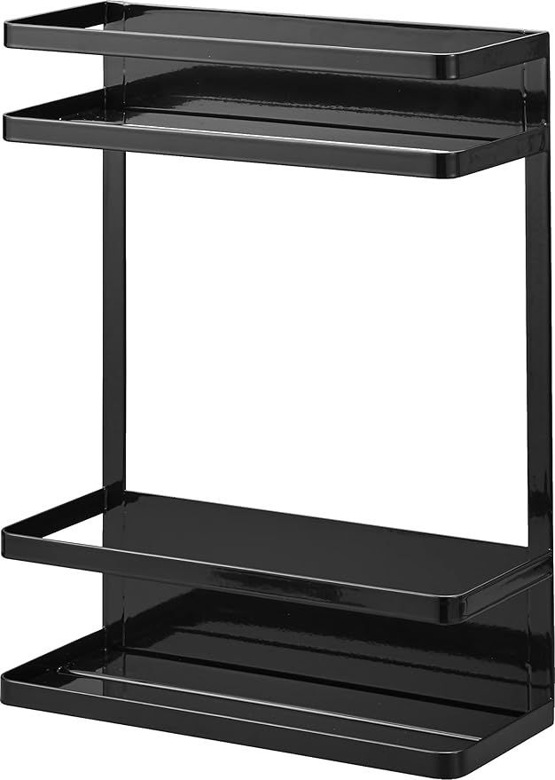 tower_ランドリーシェルフ 3段 ブラック　木目調 tower_ランドリーシェルフ 3段 ブラック 木目調 tower ランドリー