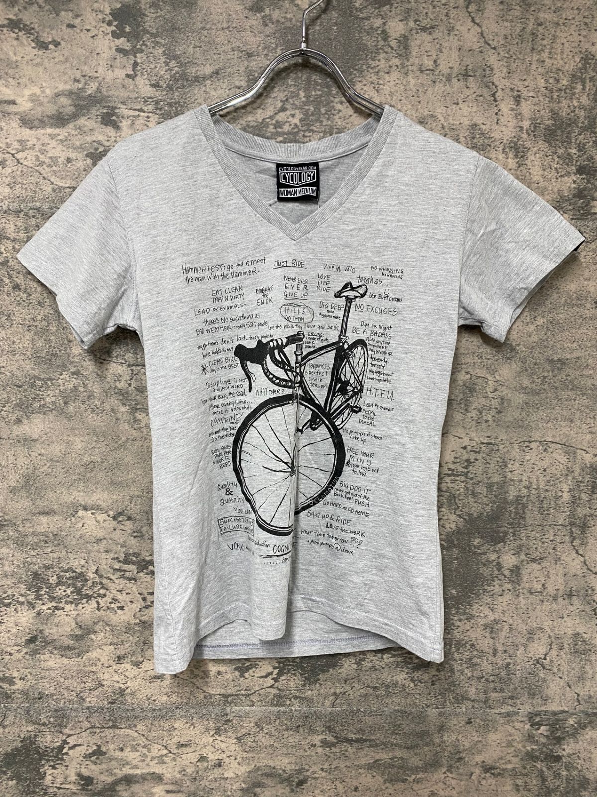 JH169 サイコロジー CYCOLOGY 半袖 Tシャツ グレー M レディース