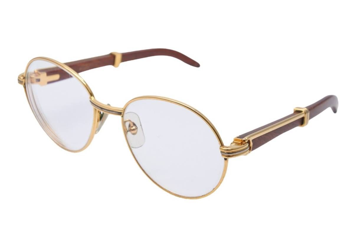 Cartier カルティエ メガネ 眼鏡 ウッド テンプル サングラス 