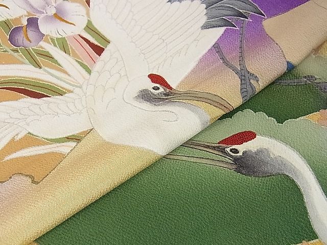 平和屋着物□極上 アンティーク 大正ロマン 中国三大刺繍 相良刺繍 振袖 駒