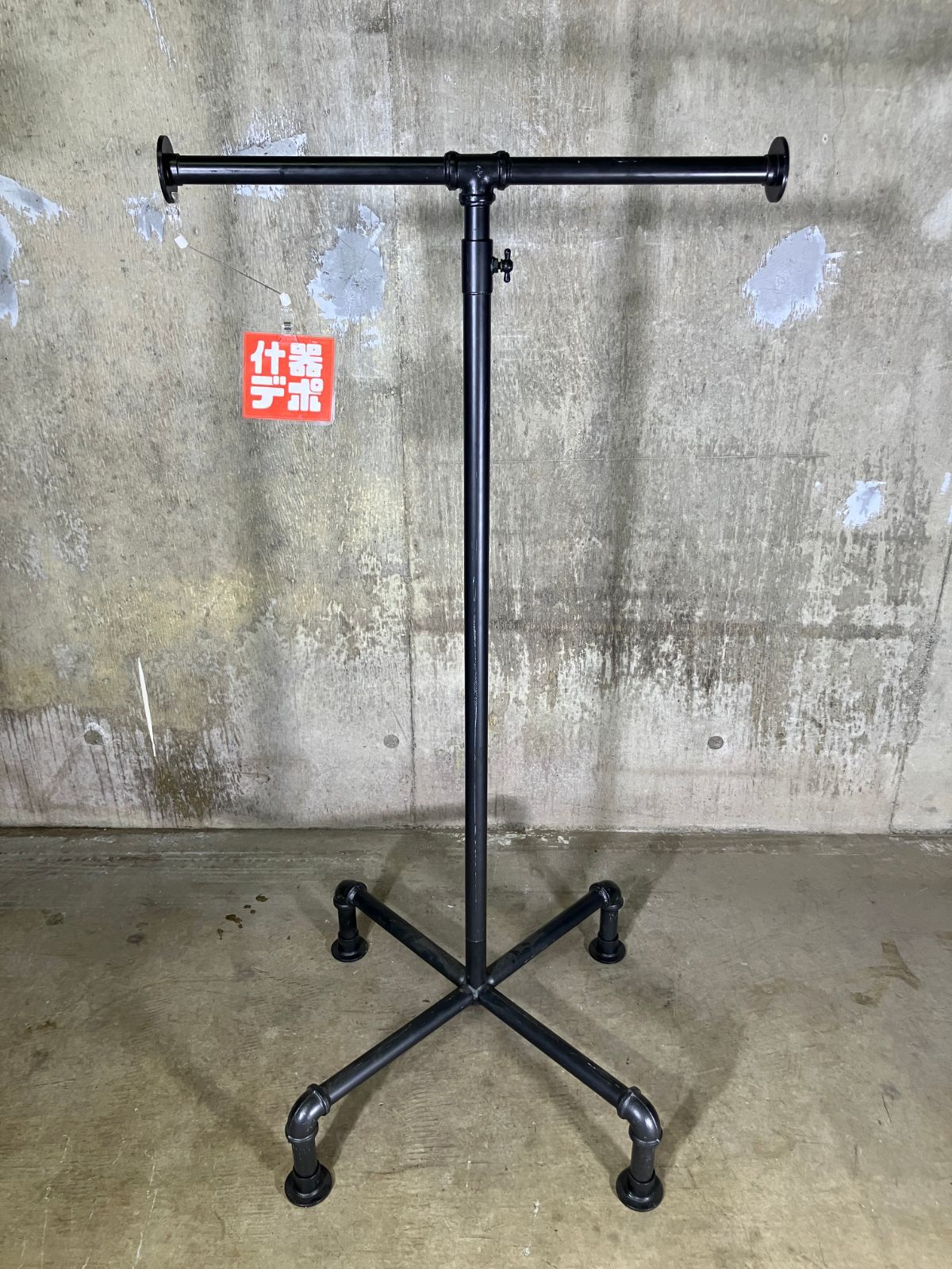 什器デポ T型 ハンガー 1 61-75-5-1 アイアンラック アパレル アイアンハンガー ストアエキスプレス コートハンガー ショップ