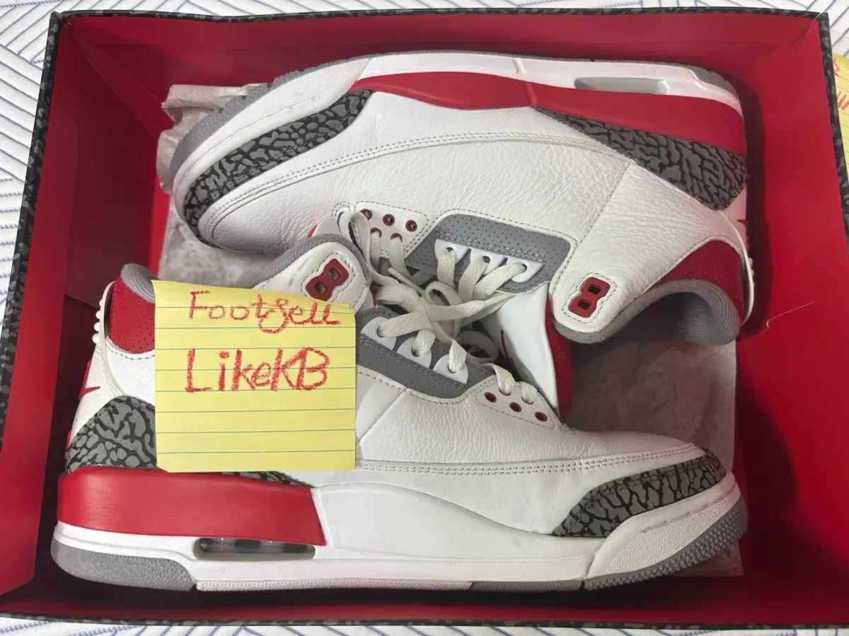 285 ジョーダン 3 og ファイアレッド 韓国可愛い小さい子