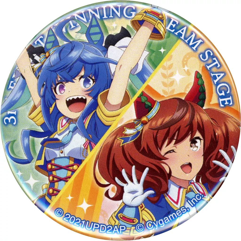 ウマ娘　アニメージュ　ホログラム缶バッジ　ナイスネイチャ　ツインターボ 中古】バッジ・ピンズ ナイスネイチャ＆ツインターボ 「ウマ娘