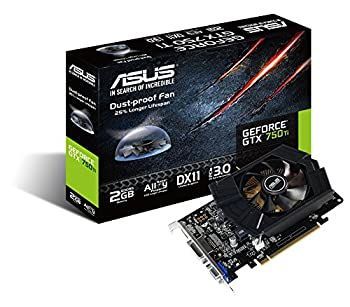 ブラックデスクトップPC GTX750TI 搭載 ASUS グラフィックボード GeForce 最新 GTX750TI GDDR5 2GB GTX750TI