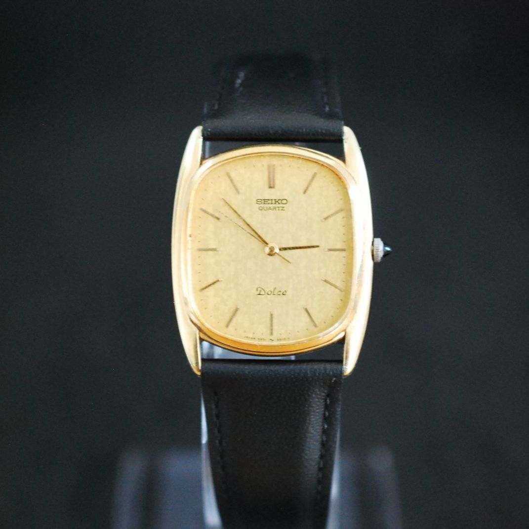 263 電池 Vintage SEIKO DOLCE セイコー ドルチェ 5931-5460 クォーツ メンズ 腕時計