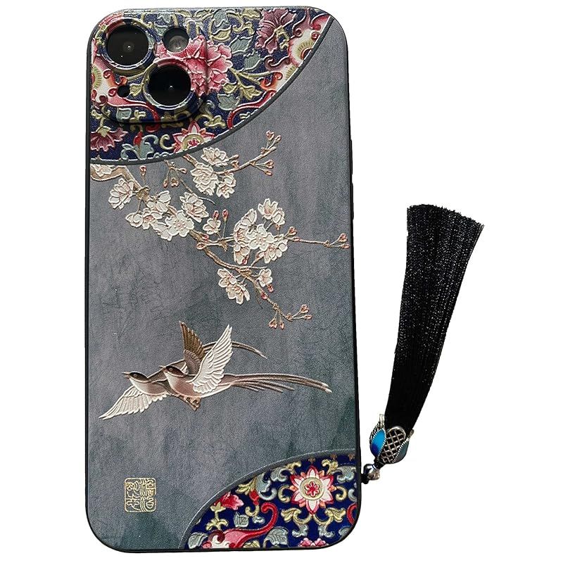 新品　KOLO【福盤貴鳥】iPhone7-15系 ケース スマホカバー スマホケース(黒) (iPhone16 Plus)