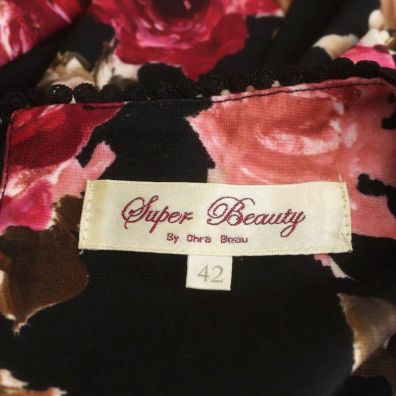 【新品未使用】Super Beauty ノースリーブワンピース 　size42 未使用 Super Beauty 花柄レース ノースリーブワンピース - メルカリ