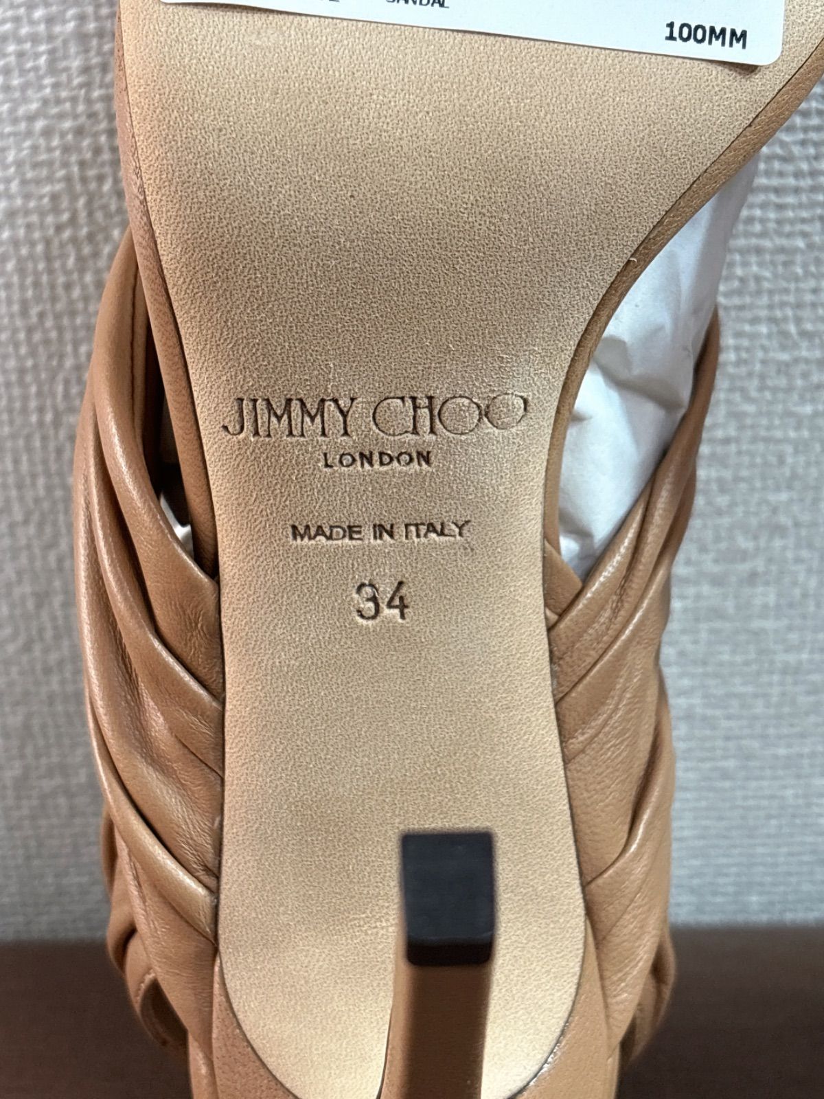 極美品】ジミーチュウ レザー ヒール サンダル 靴 シューズ ミュール