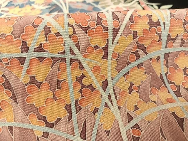 平和屋着物○本加賀友禅作家 押田正義 黒留袖 流水草花文 正絹