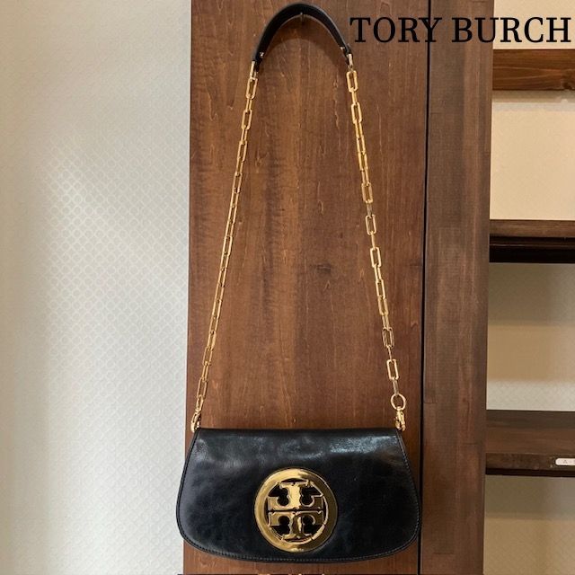 トリーバーチ TORY BURCH ゴールドロゴモチーフ レザーチェーン 