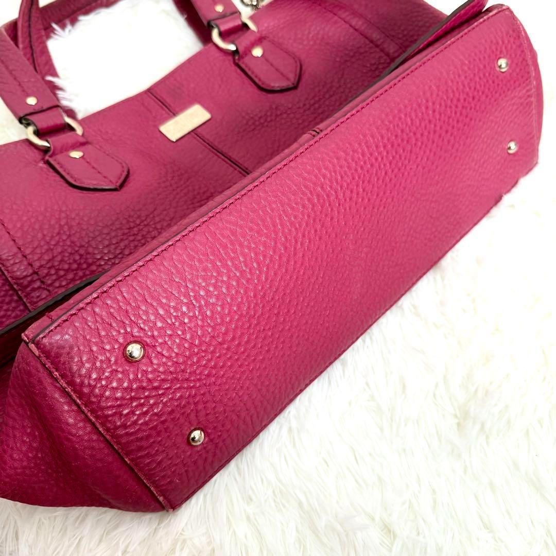 【未使用に近い】コールハーン ハンドバッグ レザー シボ革 タグ付 2way 未使用に近い】コールハーン ハンドバッグ レザー シボ革 タグ付